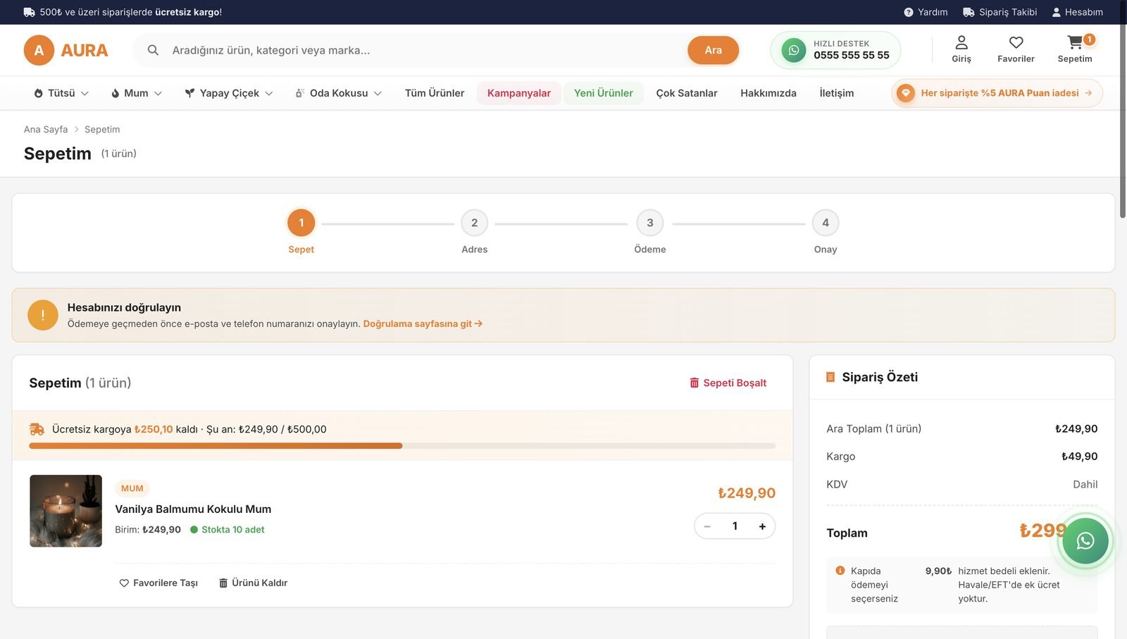 AURA demo mağazasından ekran görüntüsü 12