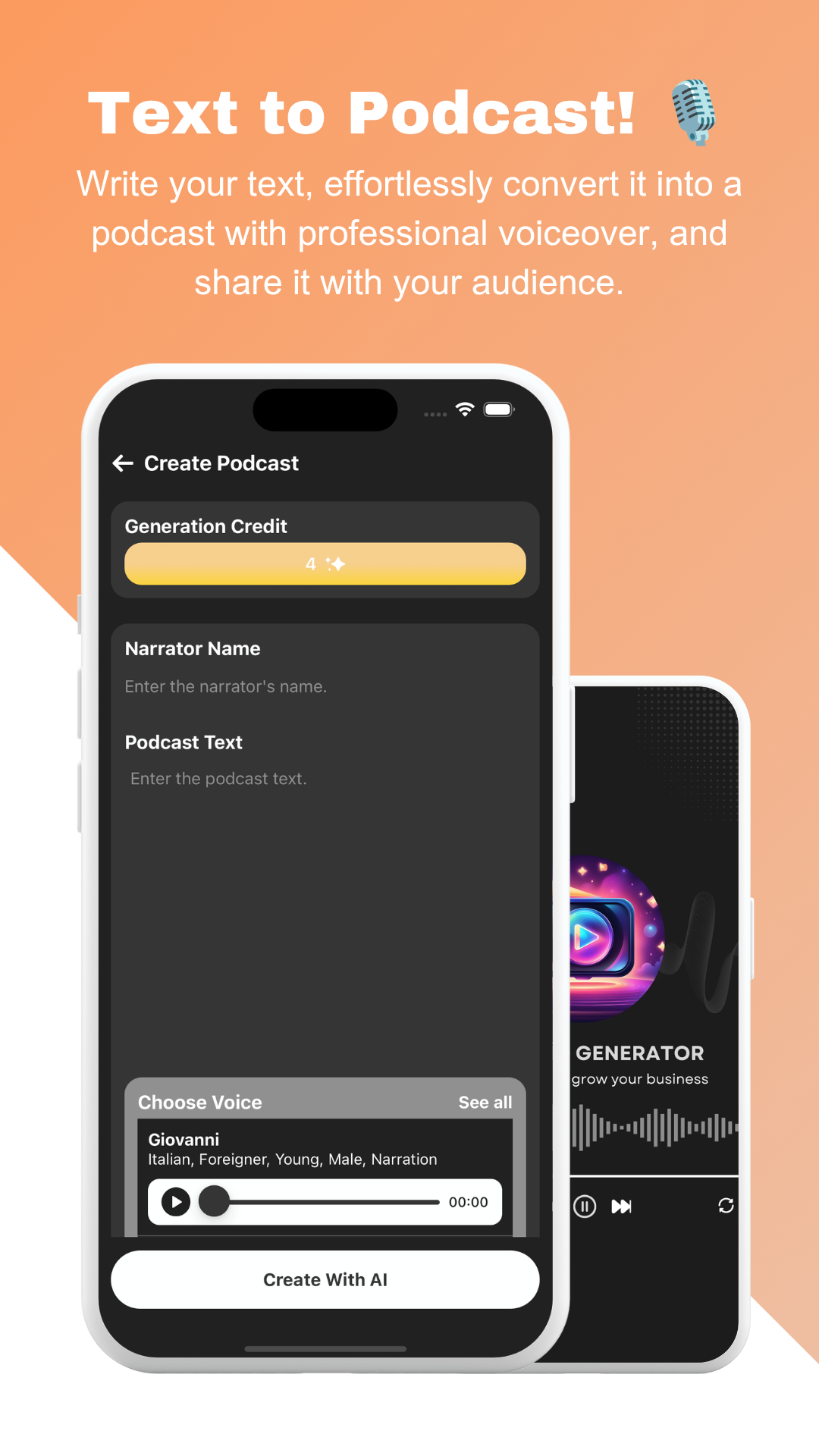 AI Generator Studio app screenshot 4 (English)