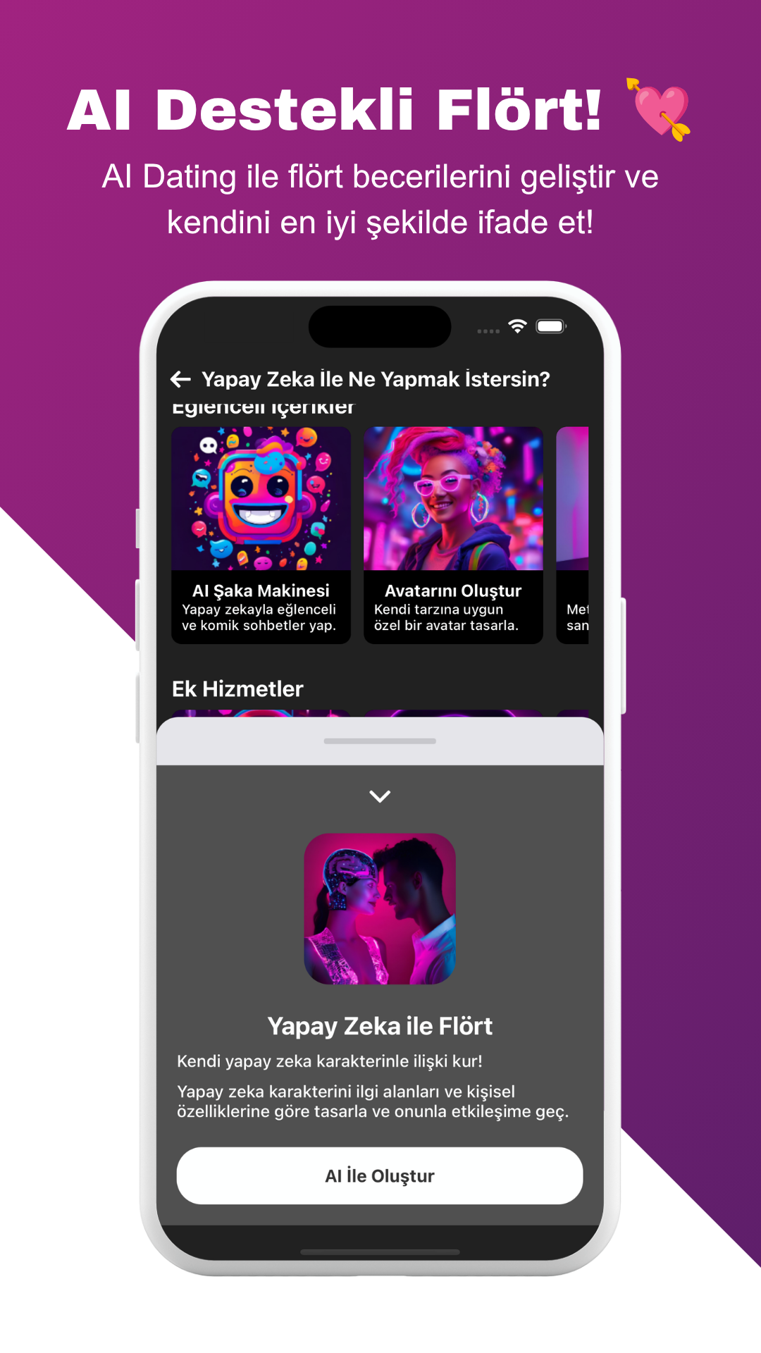 AI Generator Studio app screenshot 3 (Turkish)