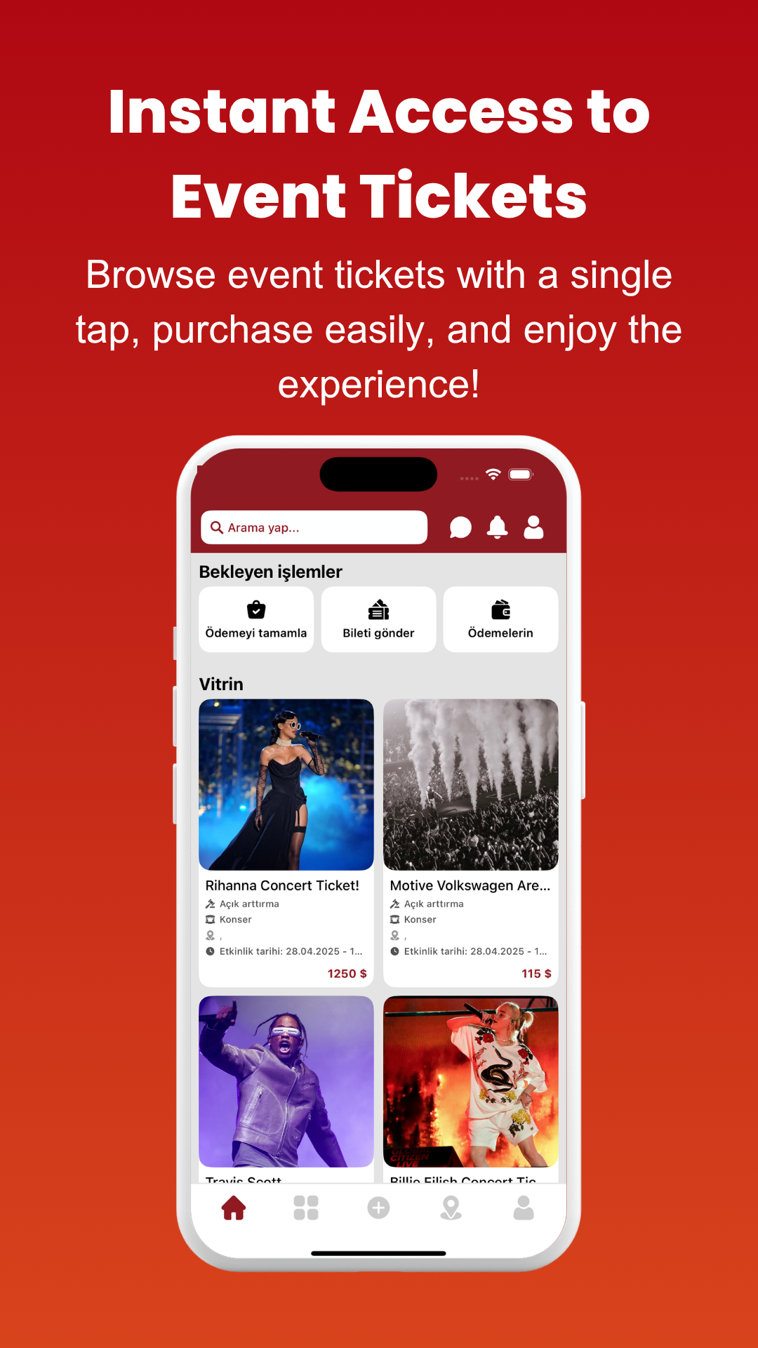Screenshot 2 from the 2.El Bilet app (English)