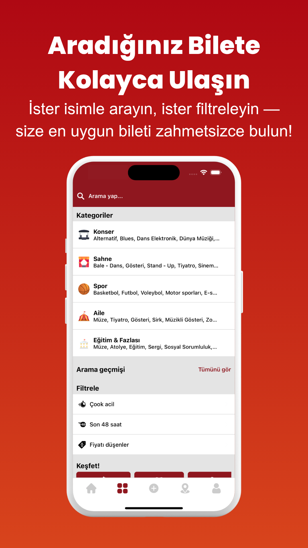 Screenshot 4 from the 2.El Bilet app (Turkish)