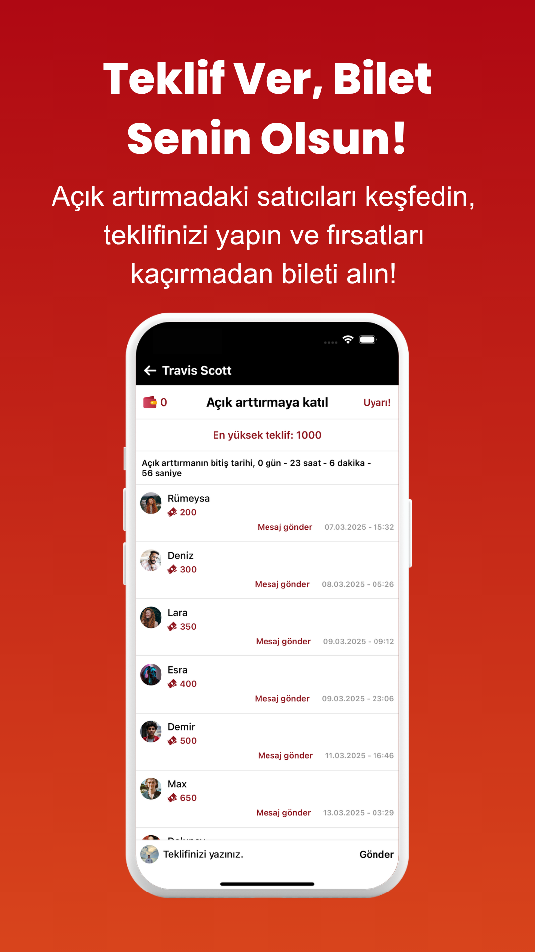Screenshot 5 from the 2.El Bilet app (Turkish)