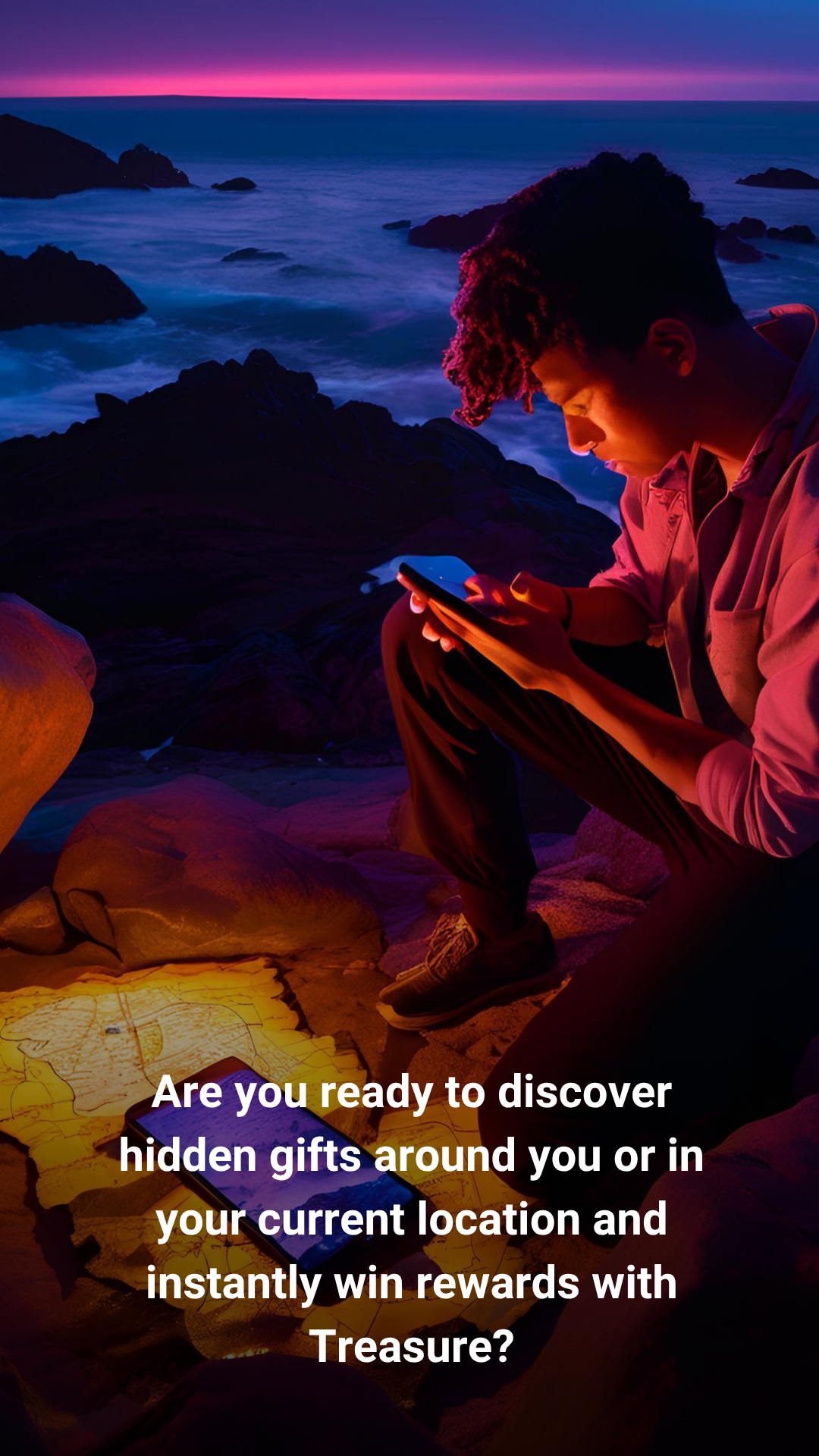 Mysterious Treasure app screenshot 1 (English)