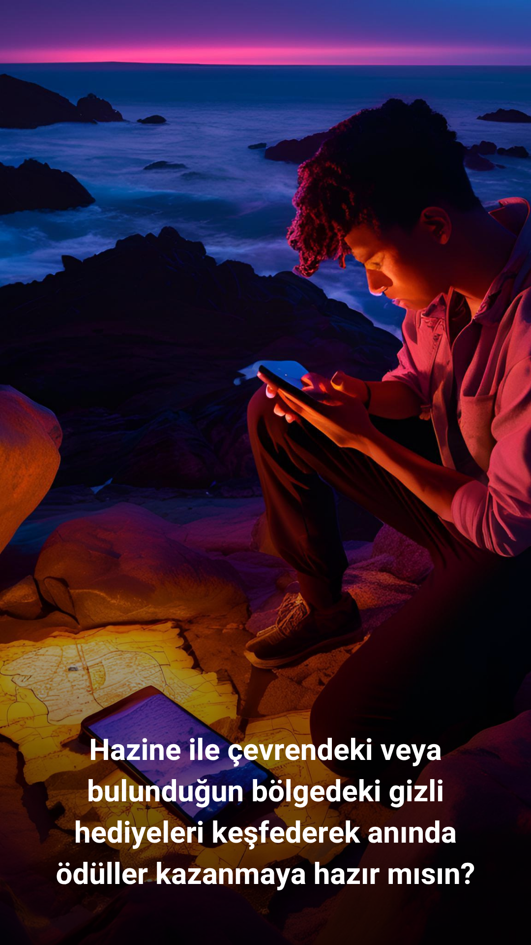 Mysterious Treasure app screenshot 1 (Turkish)