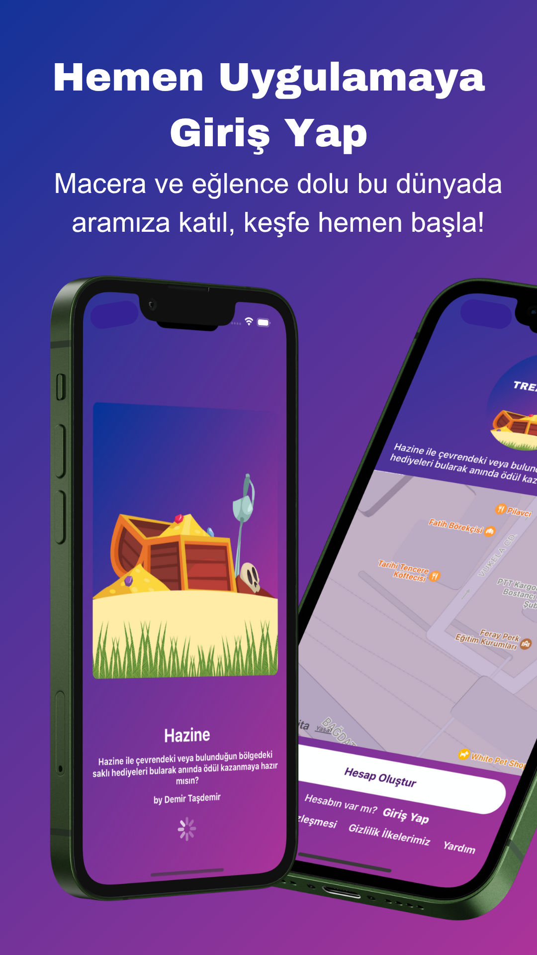 Mysterious Treasure app screenshot 2 (Turkish)