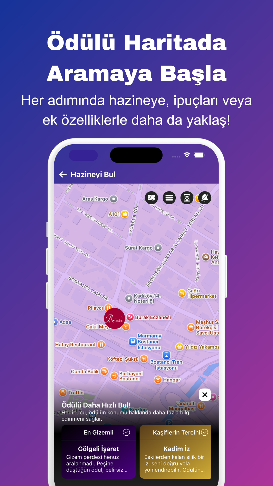 Mysterious Treasure app screenshot 6 (Turkish)