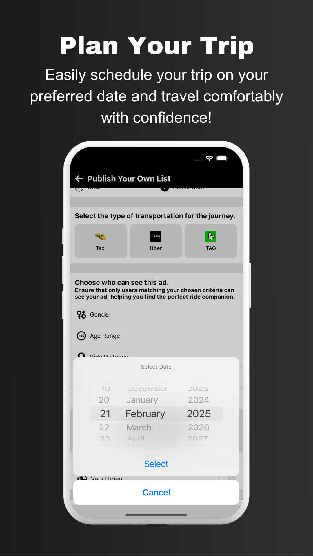Screenshot 4 from the Yol Arkadaşım app (English)
